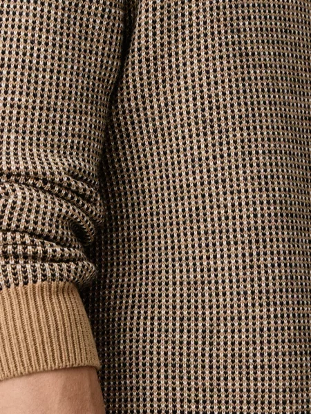 Calvin Klein pulóver férfi gyapjú hozzáadásával barna