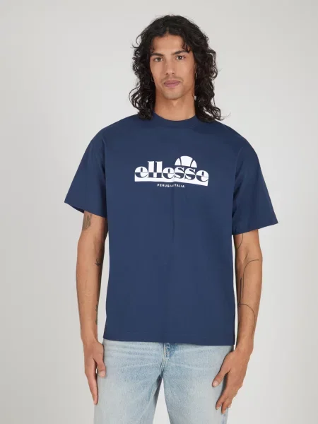 ELLESSE Tricou Plerica bleumarin alb