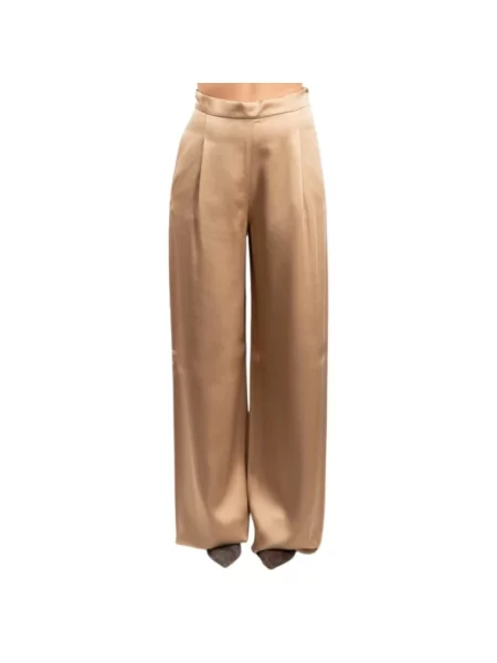 Spodnie Max Mara Studio beżowe