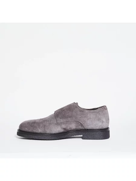 Monki Florsheim zamszowy zamknięte noski szary