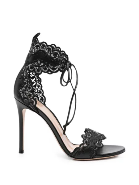 Sandale Gianvito Rossi din dantelă negru