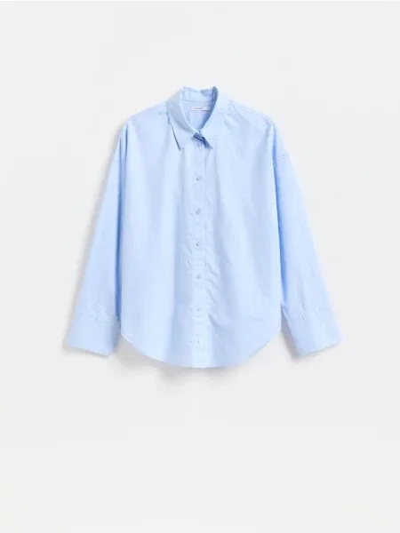 Reserved Cămașă din oxford albastru-deschis albastru