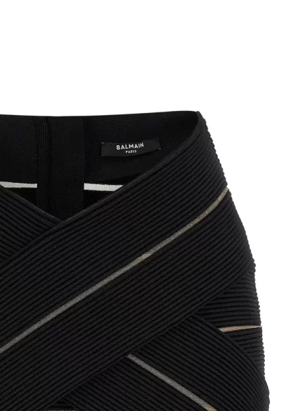 Fusta mini Balmain negru