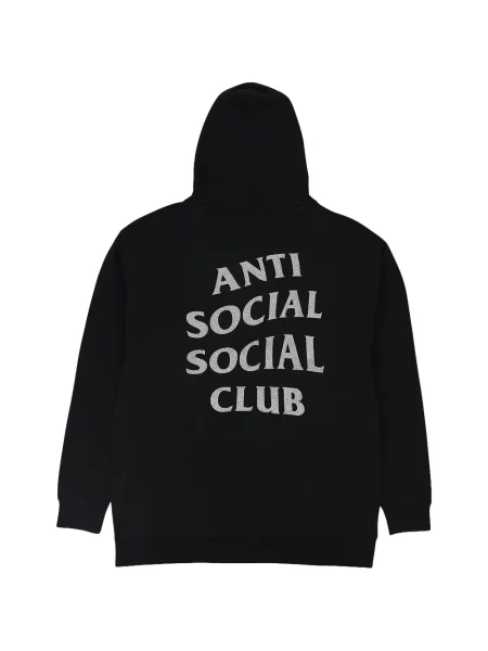 Kapucnis melegítő felső Anti Social Social Club fekete