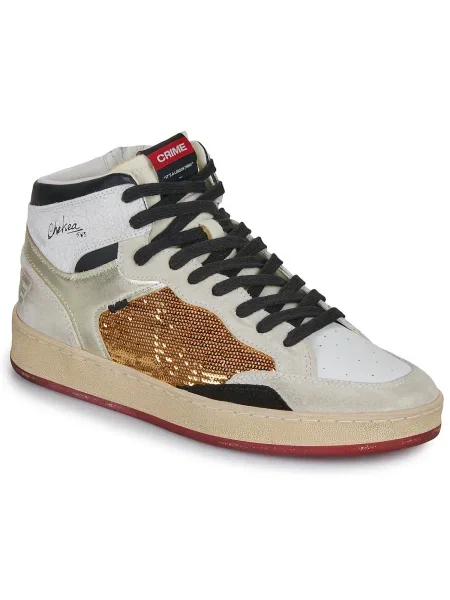 Pantofi Crime London alb