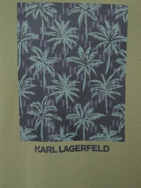 Футболка Karl Lagerfeld зеленая