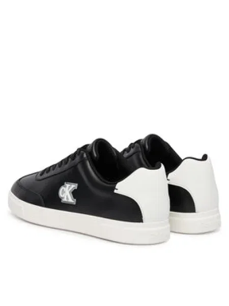 Calvin Klein Sneakersy Low Prof Cupsole Emb Lth čierna