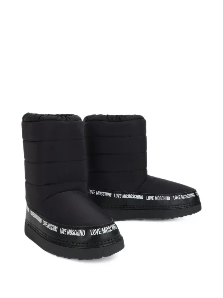 Botine Love Moschino cu autograf negru