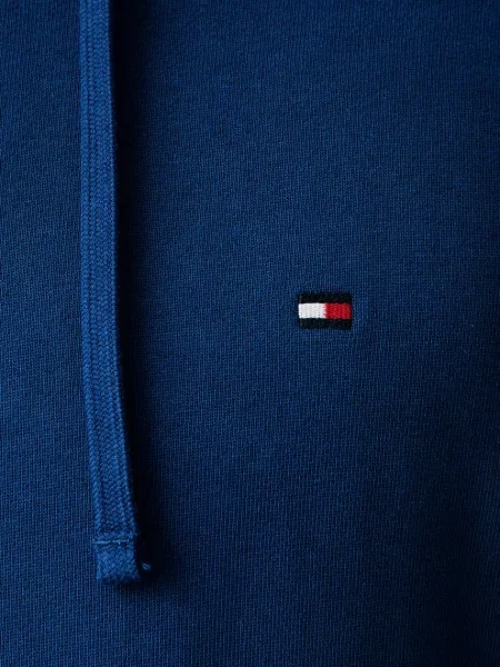 Суичър с качулка Tommy Hilfiger синьо