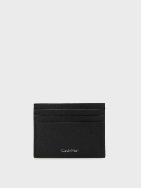 Кожаный кошелек Calvin Klein черный