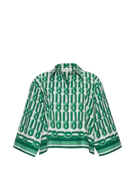 Koszula Cara Cara z nadrukiem zielona