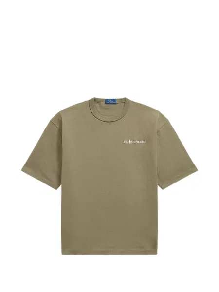 Satenske rukavice Polo Ralph Lauren s vezom s vezicama smeđa