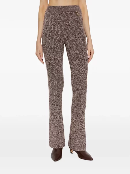 Pantaloni Sportmax tricotate maro