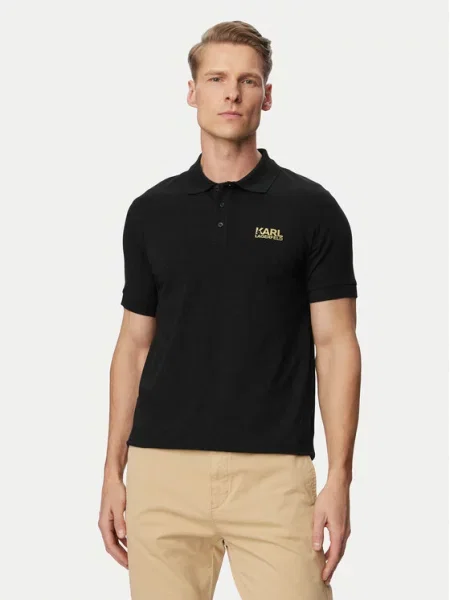 KARL LAGERFELD Tricou polo bej