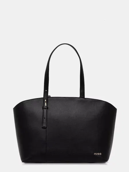 Geantă shopper Hugo din piele negru