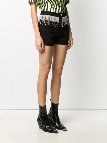 Křišťálové kraťasy Philipp Plein černé