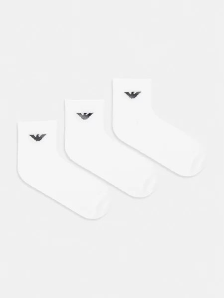 Skarpety krótkie Emporio Armani Underwear białe