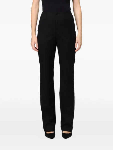Pantaloni Mar De Margaritas cu talie înaltă negru