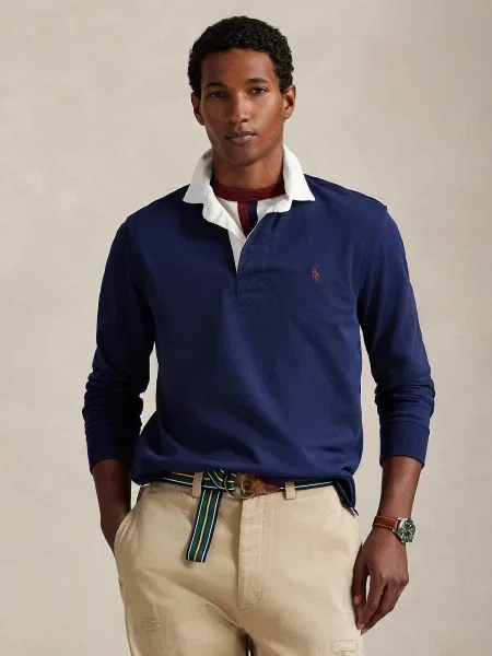 Polo Ralph Lauren Tričko námornícka modrá / jasne červená biela