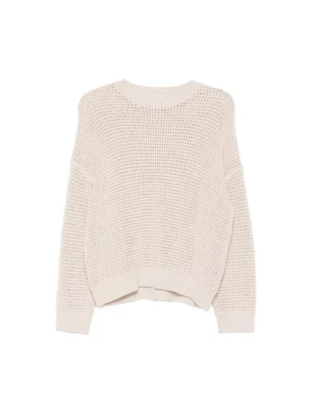 Sweter Peserico z cekinami wełniany beżowy