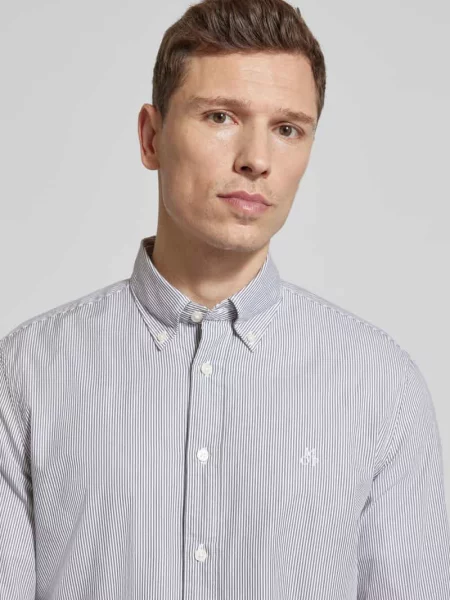 Koszula casualowa o kroju regular fit z czystej bawełny Marc O'polo zielona