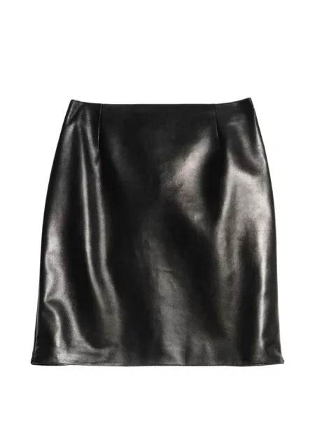 Fustă din piele Gucci negru