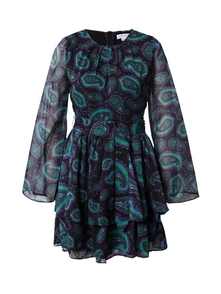 Warehouse Rochie verde jad / mov deschis / negru alb