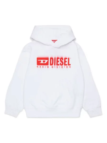 Bluza z kapturem dziecięca Diesel biała