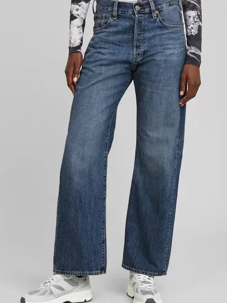 Джинси бойфренди G-star Raw сині