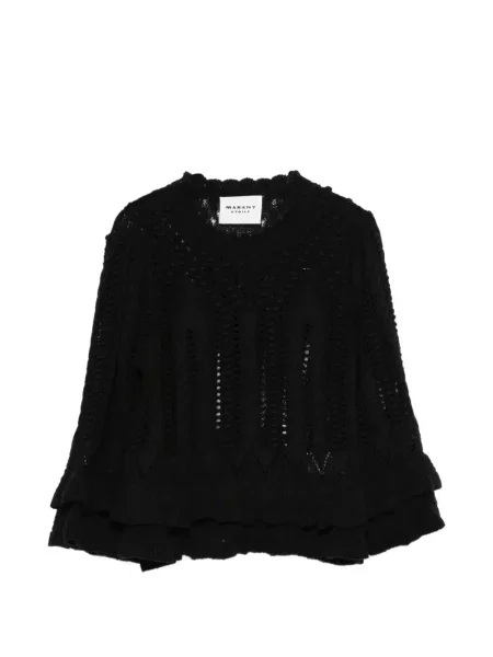 Pulover Marant Etoile cu volane negru