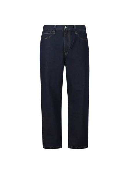 Szerokie jeansy Carhartt Wip niebieskie