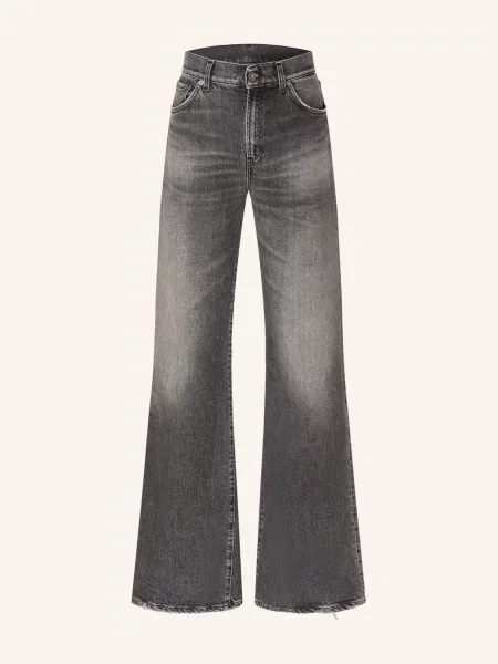 Dondup Džíny S Širokými Nohavicemi Amber denim black černé