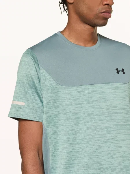 Under Armour t-shirt sportowy UA Tech Utility gładki zielony