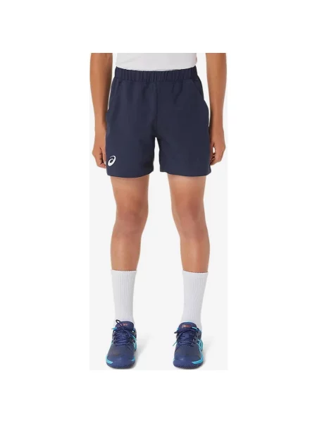 Szorty tenisowe dziecięce ASICS nocny XS niebieski