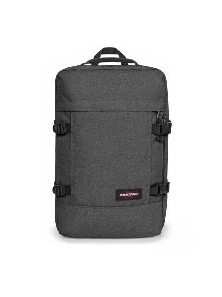 EASTPAK Ruksak siva / crvena crna