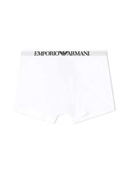 Bokserki Emporio Armani ze stretchu białe