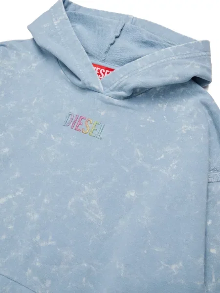 Bluza z kapturem dziecięca Diesel niebieska