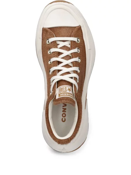 Sneakerși Converse Chuck Taylor All Star cu platformă din piele de căprioară streetstyle negru