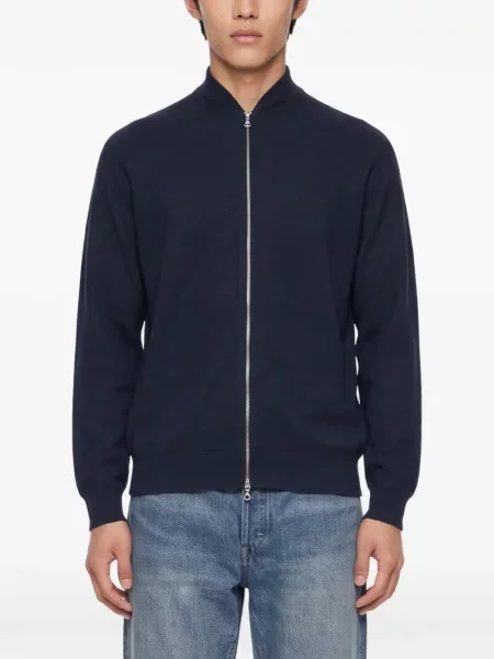 Cardigan John Smedley tricotate albastru