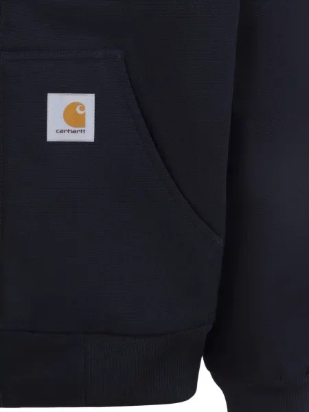 Geacă Carhartt Wip cu glugă albastru