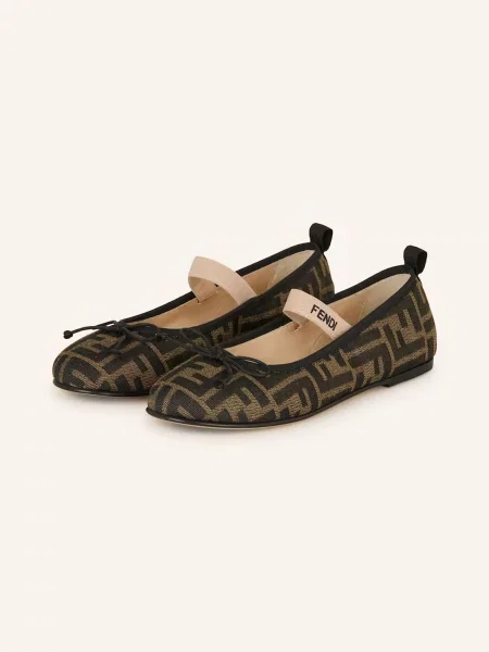 Fendi Baleríny béžová černá