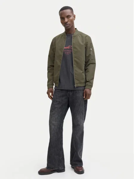 Jack & Jones Μπόμπερ μπουφάν Rush πράσινο