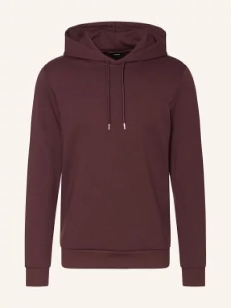 Reiss Mikina S Kapucí Fabien tmavě červená