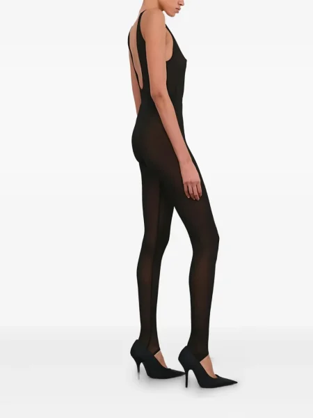 Pantaloni Wardrobe.nyc transparente negru