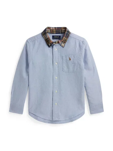 Polo Ralph Lauren košeľa detská rifľová modrá