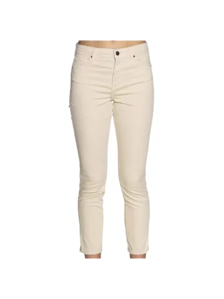 Zwężane dżinsy Armani Exchange zwężany beżowy