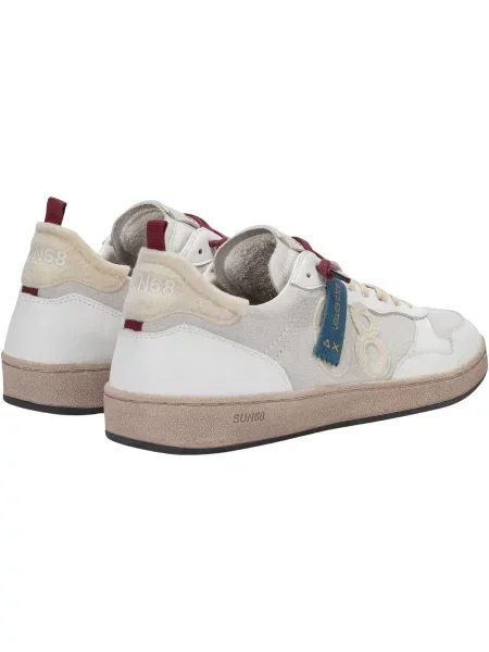 Pantofi Sun68 alb