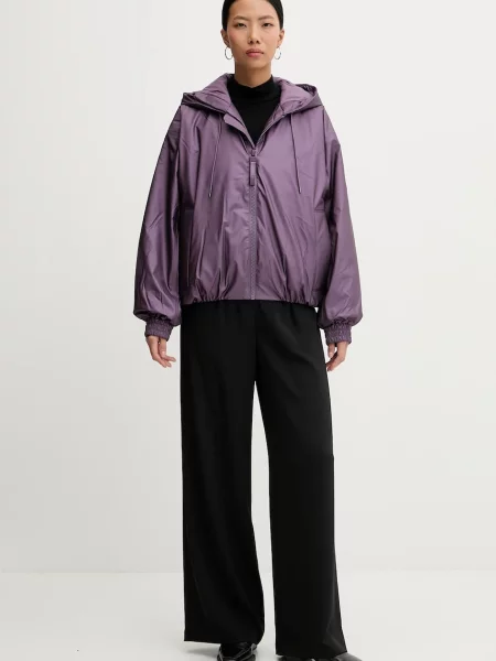 Rains kurtka przeciwdeszczowa Lohja Bomber Jacket przejściowa oversize fioletowy
