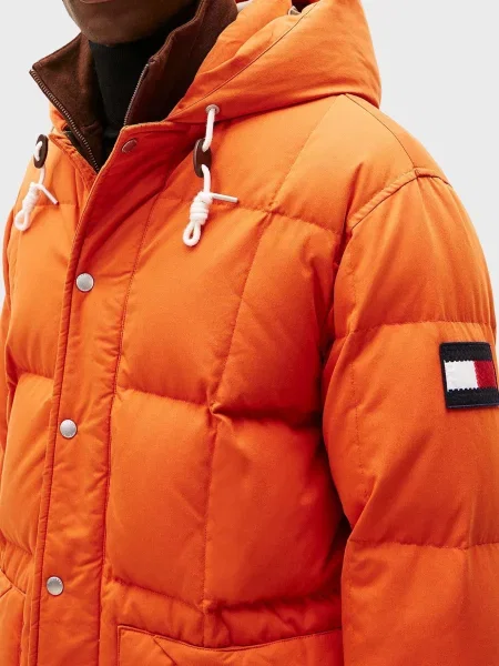 Пуховик Tommy Hilfiger помаранчевий