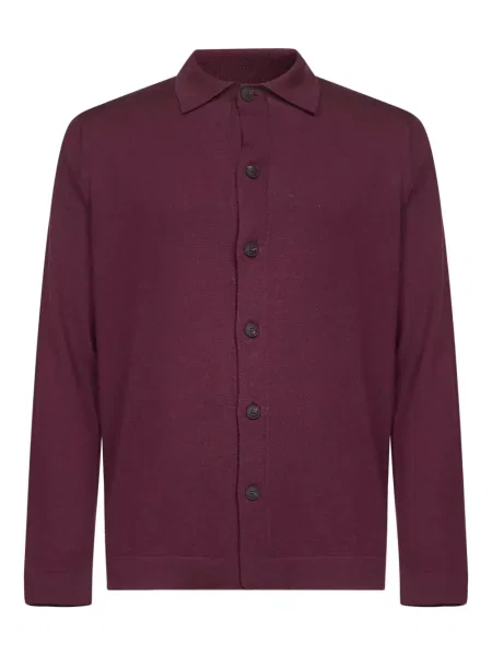 Žebrovaná s límcem košile D4.0 fialová